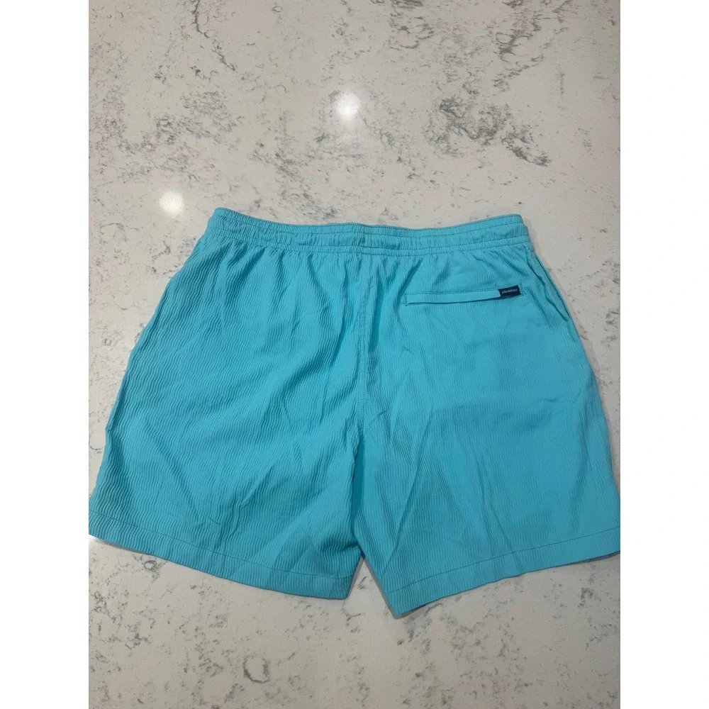 Chubbies Mens Blue Seersucker Swim Trunks 5.5 Inch XL Lined Shorts. Never worn